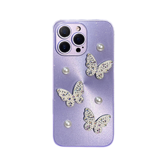 3D Pearl Butterfly iPhone Case
