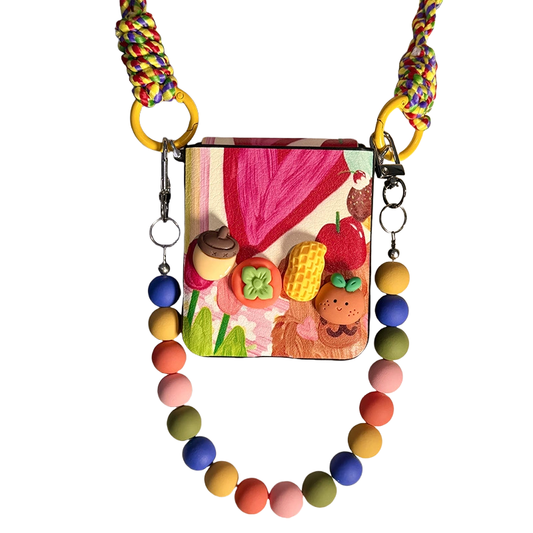 3D Persimmon & Peanut Samsung Flip Case