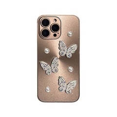 3D Pearl Butterfly iPhone Case