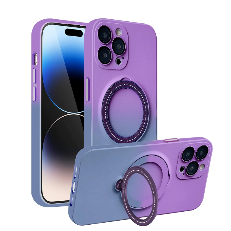 Gradient Magnetic 360° Rotating Stand iPhone Case