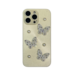 3D Pearl Butterfly iPhone Case