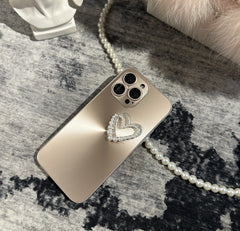 Aurora Pearl Heart iPhone Case