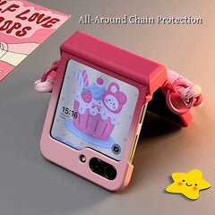Cute Bunny Stand Samsung Galaxy Z Flip Series Case