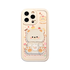 Bear Rotating Mirror Stand iPhone Case