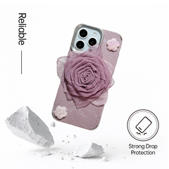 3D Fabric Rose iPhone Case