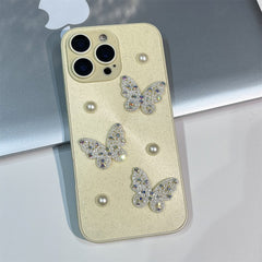 3D Pearl Butterfly iPhone Case