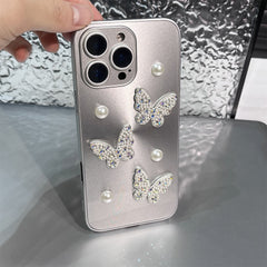 3D Pearl Butterfly iPhone Case