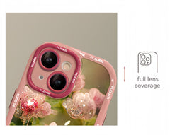 Pink Crystal Flower iPhone Case