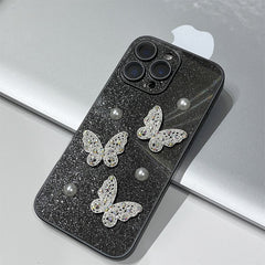 3D Pearl Butterfly iPhone Case