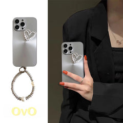 Aurora Pearl Heart iPhone Case