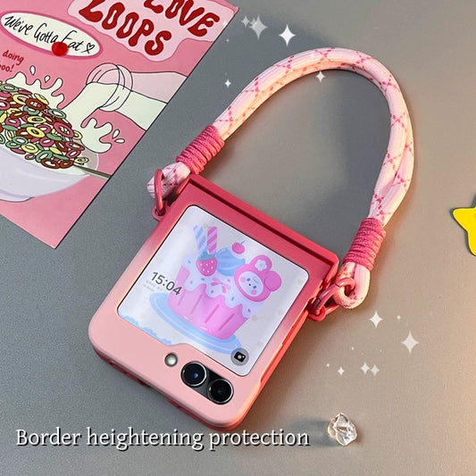 Cute Bunny Stand Samsung Galaxy Z Flip Series  Case