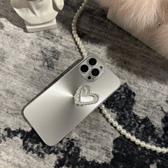 Aurora Pearl Heart iPhone Case