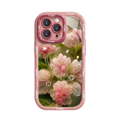Pink Crystal Flower iPhone Case