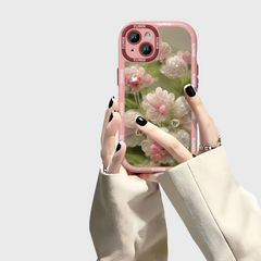 Pink Crystal Flower iPhone Case