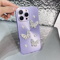 3D Pearl Butterfly iPhone Case