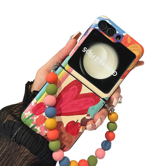 Oil Painting Heart Samsung Galaxy Z Flip Case