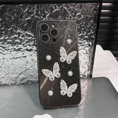 3D Pearl Butterfly iPhone Case