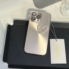 Aurora Pearl Heart iPhone Case