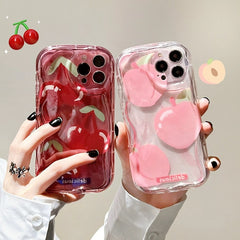 Cream Edge Cherry iPhone Case