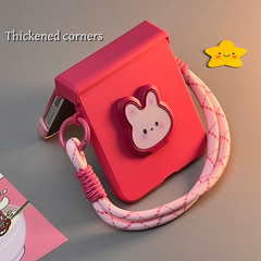 Cute Bunny Stand Samsung Galaxy Z Flip Series Case