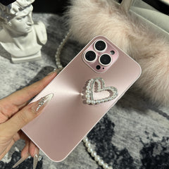 Aurora Pearl Heart iPhone Case
