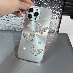 3D Pearl Butterfly iPhone Case