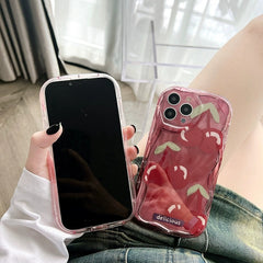 Cream Edge Cherry iPhone Case