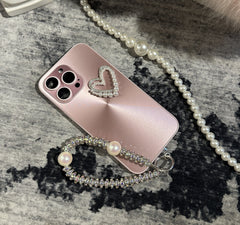 Aurora Pearl Heart iPhone Case