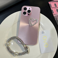 Aurora Pearl Heart iPhone Case