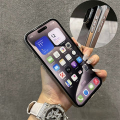 Diamond Sequin Laser Eyeglass Bracket iPhone Case
