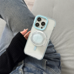 Clear Jelly Magnetic Stand iPhone Case
