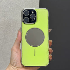 Frameless Leather Mirror Magnetic iPhone Case