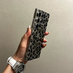 Leopard Transparent MagSafe Case for Samsung