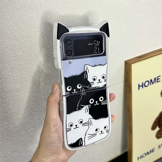 Cartoon Cat Samsung Flip Case