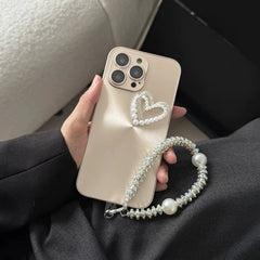 Aurora Pearl Heart iPhone Case