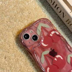 Cream Edge Cherry iPhone Case