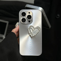 Aurora Pearl Heart iPhone Case