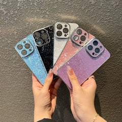 Diamond Sequin Laser Eyeglass Bracket iPhone Case