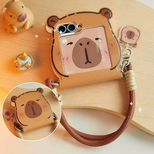 Cute Capybara Samsung Foldable Case