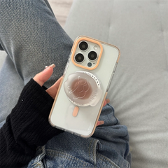 Clear Jelly Magnetic Stand iPhone Case