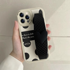 Sweet Grip 3D Heart Wristband iPhone Case