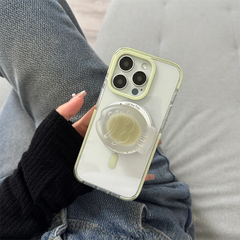 Clear Jelly Magnetic Stand iPhone Case