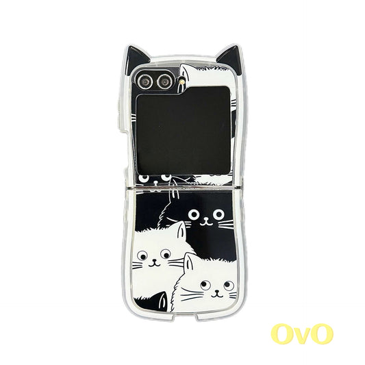 Cartoon Cat Samsung Flip Case
