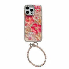 Bling Oil Painting Flower iPhone Case