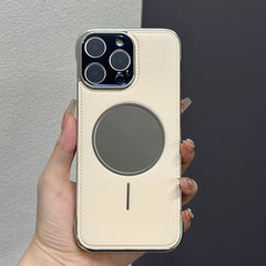 Frameless Leather Mirror Magnetic iPhone Case