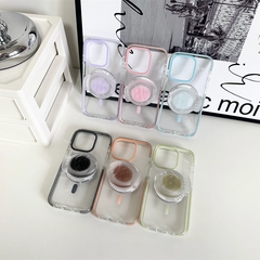 Clear Jelly Magnetic Stand iPhone Case