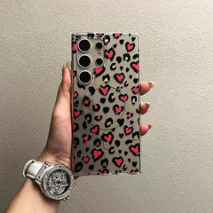 Leopard Transparent MagSafe Case for Samsung