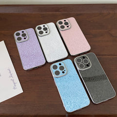 Diamond Sequin Laser Eyeglass Bracket iPhone Case