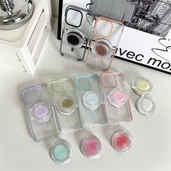 Clear Jelly Magnetic Stand iPhone Case