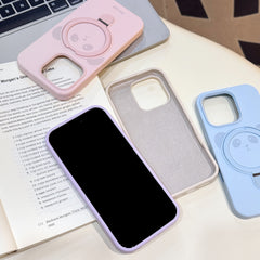 Cute Panda Liquid Silicone Magnetic Stand iPhone Case